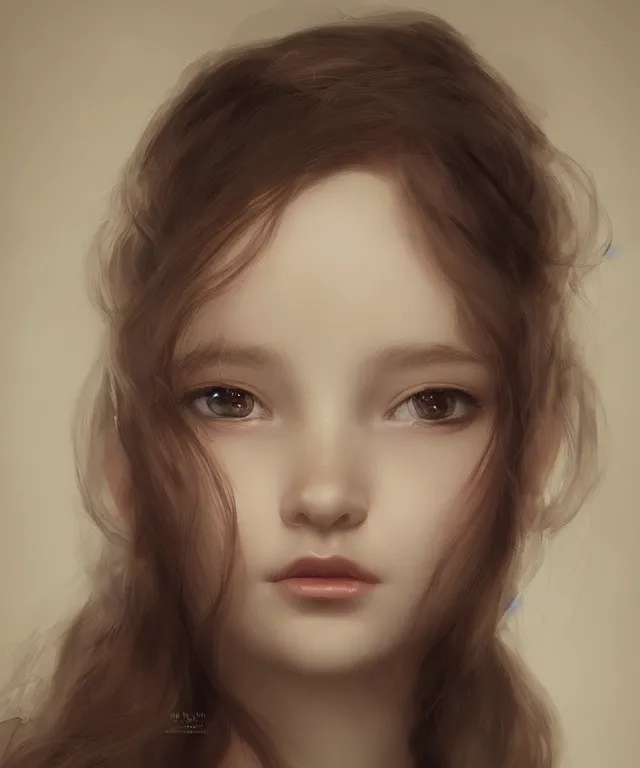 Image similar to a portrait of a beautiful young girl, by wlop and jovana rikalo and nick silva, modern cloth, on artstation, light source from the left, cartoon style