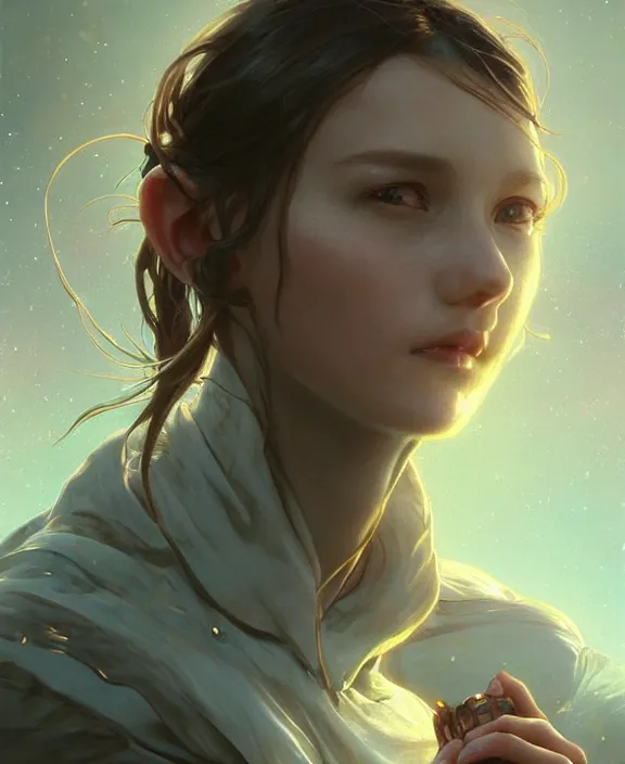 Prompt: simplicity, portrait of a adorable alien insect, childlike, milky way environment, ultra realistic, concept art, intricate details, cheerful, highly detailed, photorealistic, octane render, 8 k, unreal engine. art by artgerm and greg rutkowski and alphonse mucha