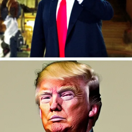 Image similar to donald trump without hair