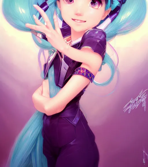 Image similar to portrait of disney! hatsune miku!!!!!, intricate, elegant, highly detailed, digital painting, artstation, concept art, smooth, sharp focus, illustration, art by artgerm and greg rutkowski and alphonse mucha and uang guangjian and gil elvgren and sachin teng and wlop, symmetry!!