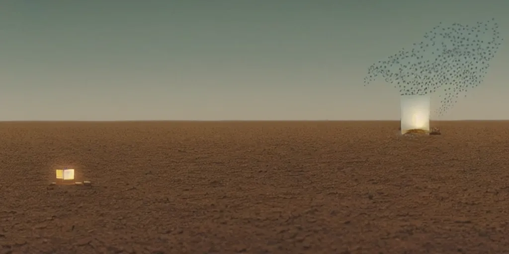 Prompt: real white honeycomb organic building with dripping honey by tomas gabzdil libertiny sitting on the arizona desert, film still from the movie directed by denis villeneuve arrival movie aesthetic with art direction by zdzisław beksinski, telephoto lens, shallow depth of field