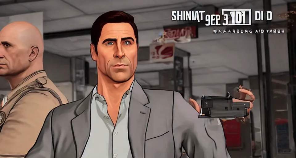 Image similar to Screenshot of Sterling Archer from the show Archer as a 3d NPC in the videogame 'Hitman 3' (2021). Sharpened. 1080p. High-res. Ultra graphical settings.