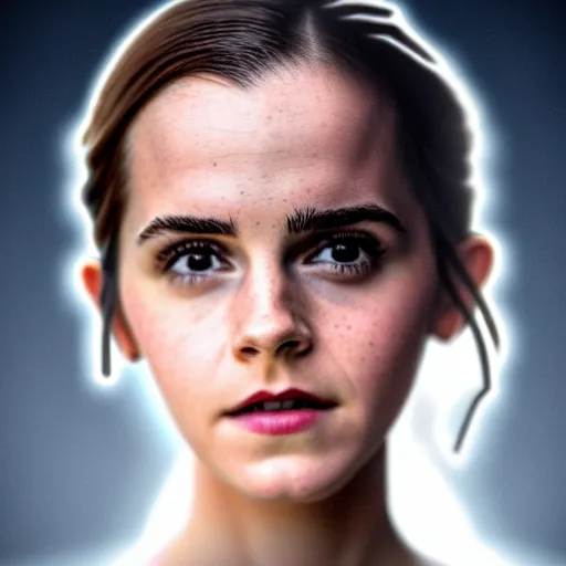 Image similar to Emma Watson in Star Wars, XF IQ4, 150MP, 50mm, f/1.4, ISO 200, 1/160s, natural light, Adobe Photoshop, Adobe Lightroom, DxO Photolab, polarizing filter, Sense of Depth, AI enhanced, HDR