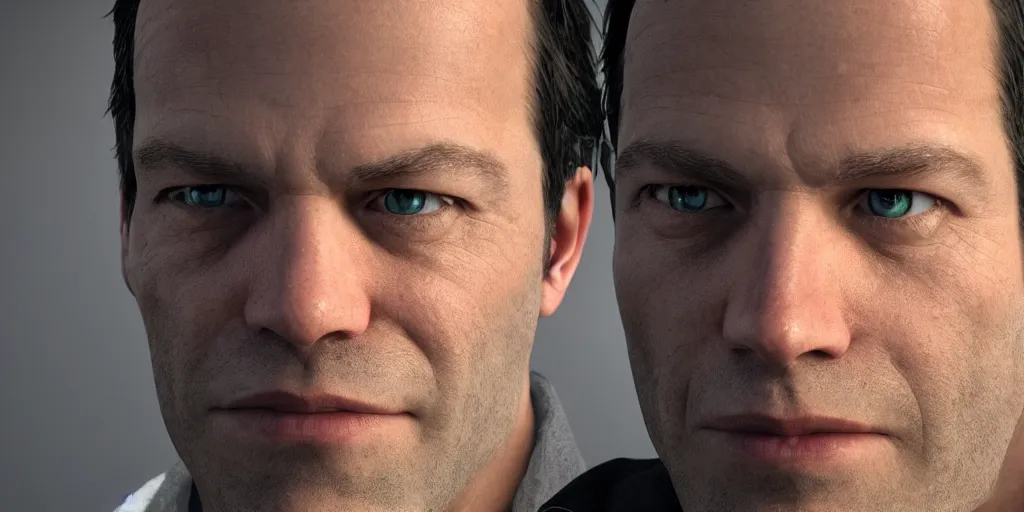 Image similar to phil spencer, head of microsoft, was friends with x - box, portrait, focus on the face, unreal engine rendered, avito, 3 d render, 8 k,