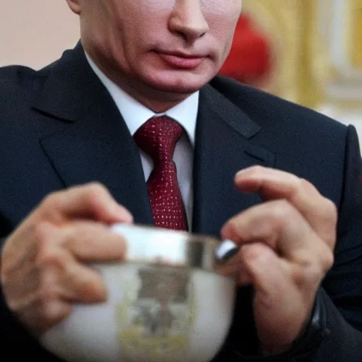 Image similar to vladimir putin with a pocket full of gravy