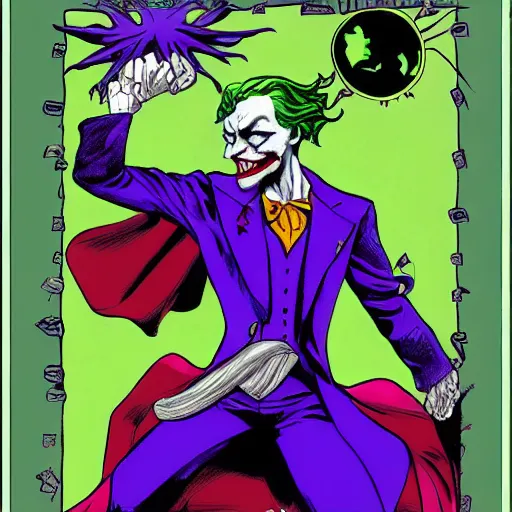 Image similar to the joker as medusa