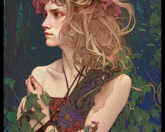 Image similar to photography of hope gangloff, deep focus, d & d, fantasy, intricate, elegant, highly detailed, digital painting, artstation, concept art, matte, sharp focus, illustration, hearthstone, art by artgerm and greg rutkowski and alphonse mucha