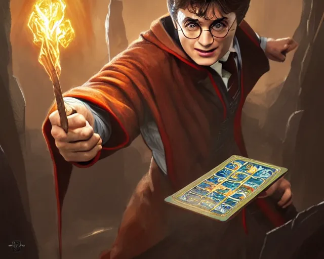 Image similar to harry potter as a wwf hasbro wrestling figure, deep focus, d & d, fantasy, intricate, elegant, highly detailed, digital painting, artstation, concept art, matte, sharp focus, illustration, hearthstone, art by artgerm and greg rutkowski and alphonse mucha