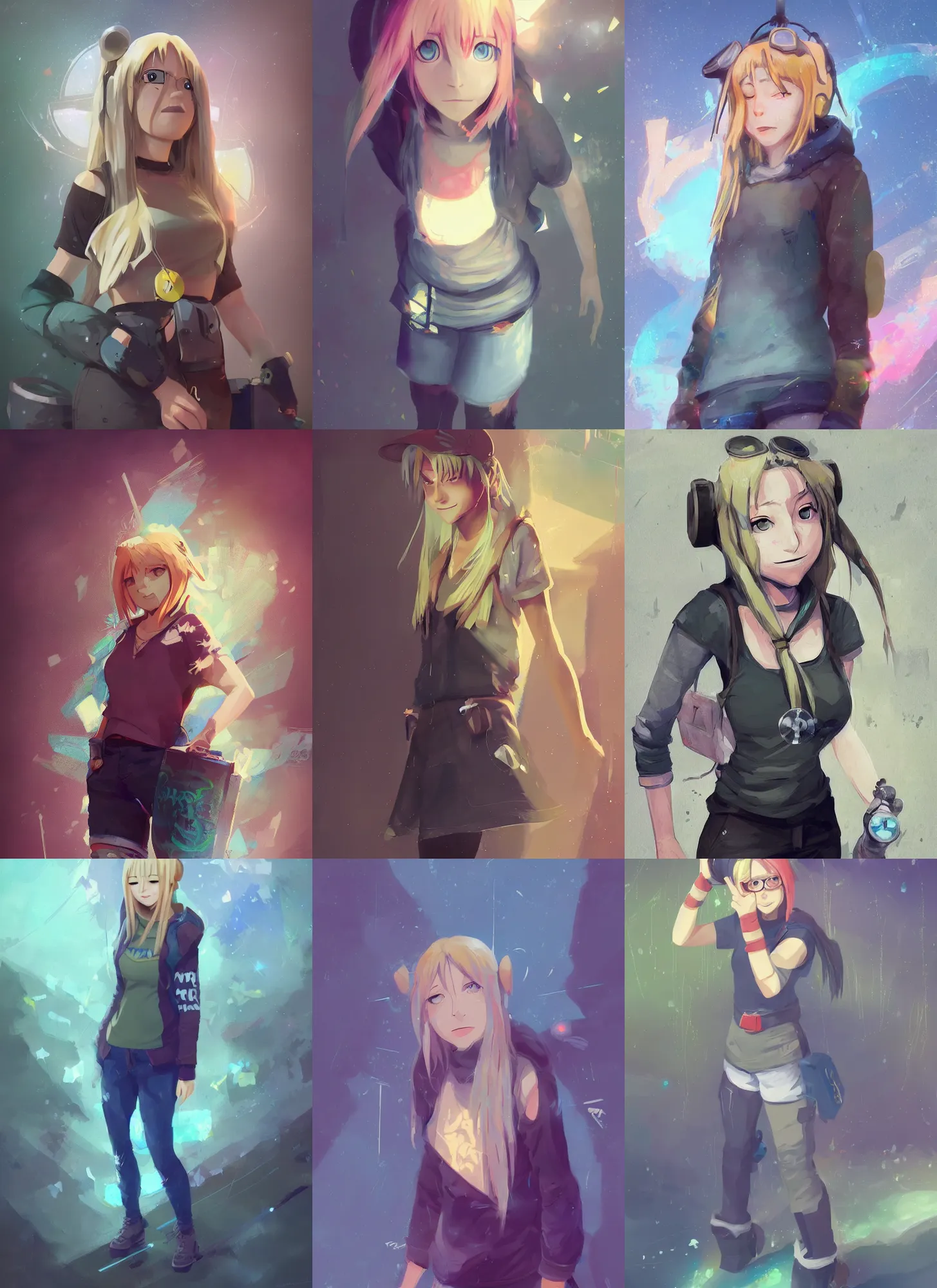 Prompt: a beautiful digital painting art of a full body portrait of winry rockbell from fullmetall alchemist, artwork by ismail inceoglu, trending on artstation