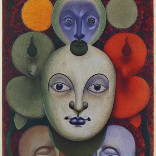 Image similar to floral face portrait by leonetto cappiello and wojciech siudmak and ernst fuchs, anni albers, oil on canvas