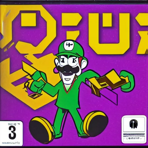 Image similar to NES game box Waluigi Quest