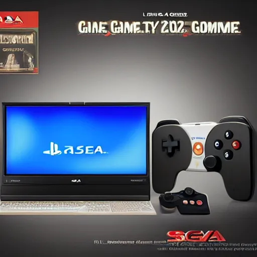 Prompt: new game console by SEGA 2022