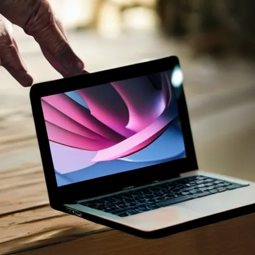 Image similar to laptop with hands that type on itself