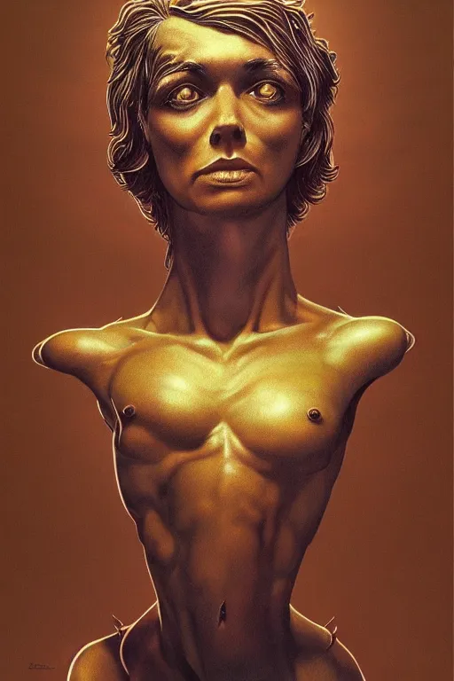 Image similar to vocalist of desk, in the style of boris vallejo and jim burns, trending on artstation, psychedelic lighting camera view from above hyperrealism, cottagecore, award - winning, speaking, sculpture