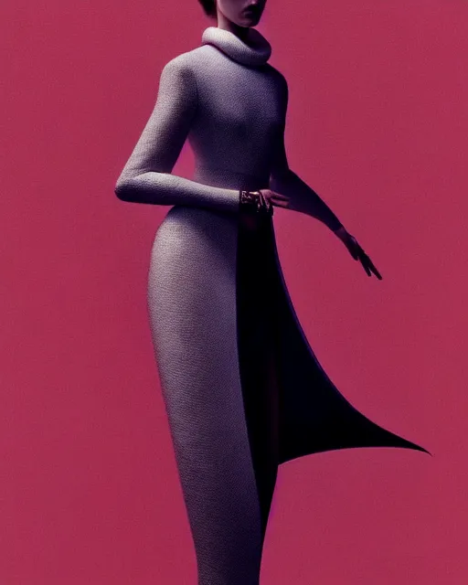 Prompt: full body portrait of du juan, in an outfit made by balenciaga, photo by greg rutkowski, high fashion, androgyn beauty, intricate detail, elegance, sharp shapes, soft lighting, vibrant colors, masterpiece