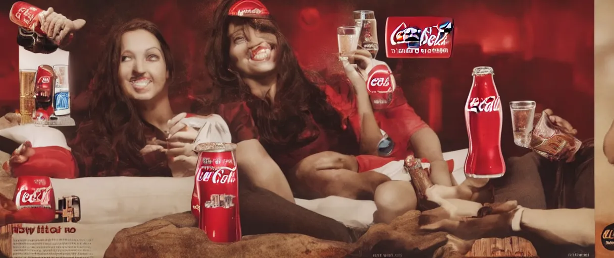 Image similar to coca cola nitro brown ad