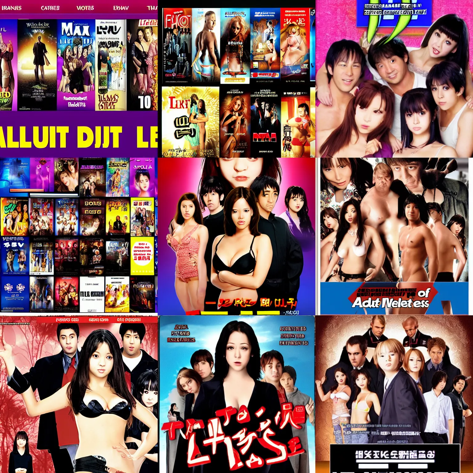 Prompt: list of adult dvd titles, website screenshot