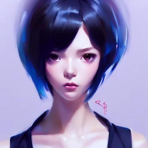 Image similar to elegant girl in urban outfit, cute fine face, digital painting, fan art, pixiv, by Ilya Kuvshinov, katsuhiro otomo ghost-in-the-shell, magali villeneuve, artgerm, Jeremy Lipkin and Michael Garmash and Rob Rey