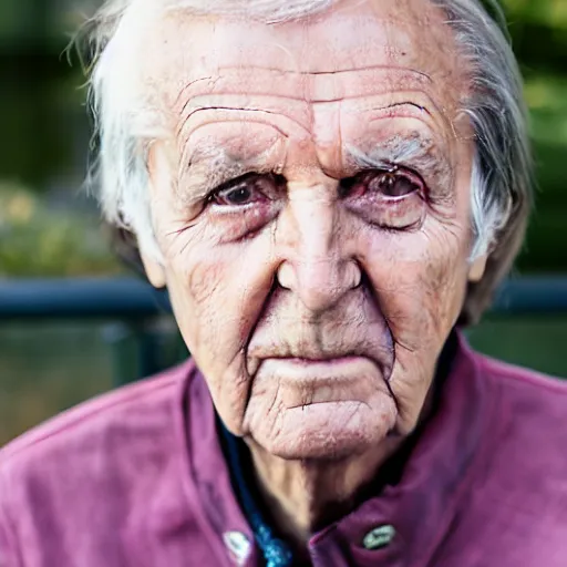 Image similar to old paul mccartney singer at age 9 0 years old, color ( sony a 7 r iv, symmetric balance, polarizing filter, photolab, lightroom, 4 k, dolby vision, photography award ), vogue, perfect face