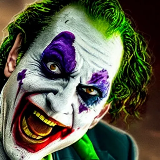 Prompt: film still of Ted Raimi as joker in the new Joker movie