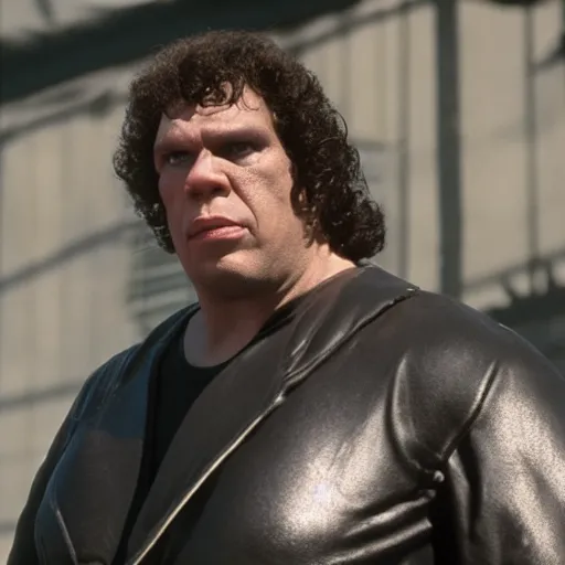 Prompt: Andre The Giant as The Punisher, cinematic, photorealistic, movie still, 8k