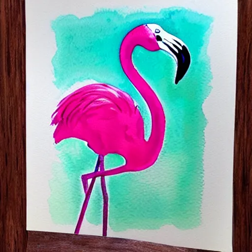 Image similar to flamingo watercolor