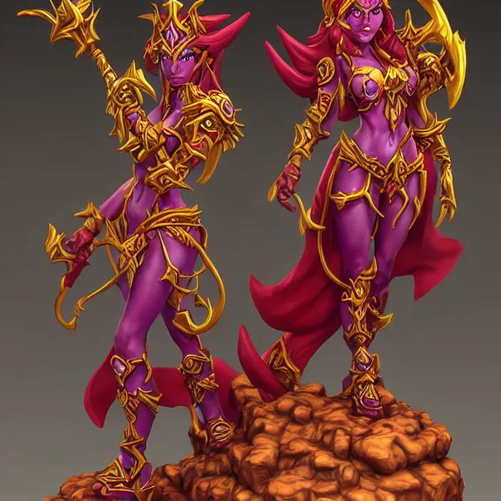 Image similar to alexstrazsa, an world of warcraft portrait of alexstrasza, figurine, detailed