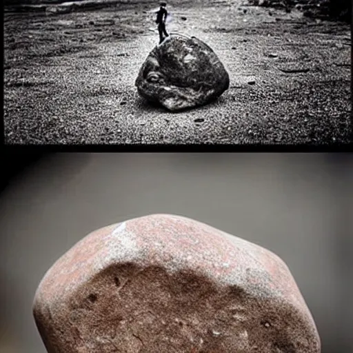 Prompt: the world's saddest rock 😭😫 why is it so sad