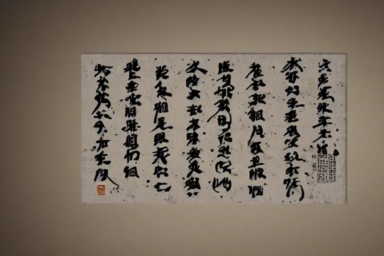 Prompt: wall label with detailed big font japanese writing in mange style, intricate, very detailed, soft lighting, 8 k hd
