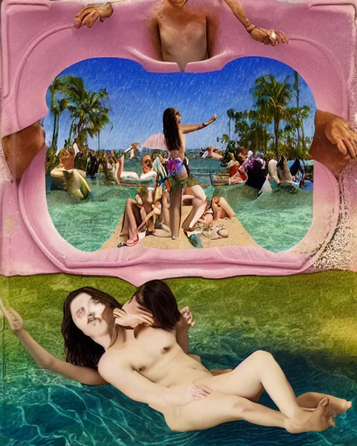 Image similar to spring break regrets hyperrealistic neo-romanticism, surrealism, rule of thirds