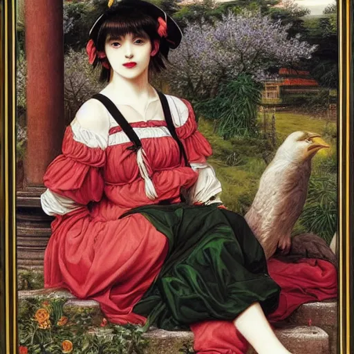 Image similar to touhou by edward poynter