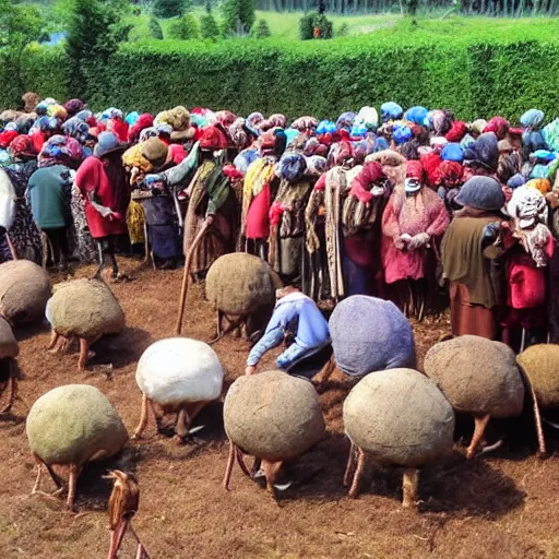 Image similar to dung covered peasant convention