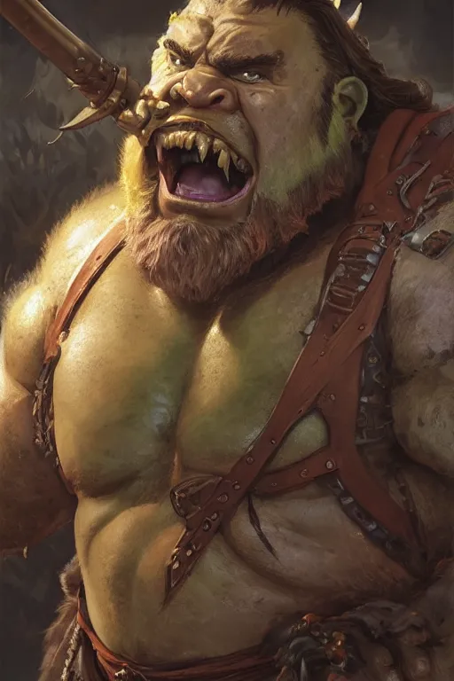 Prompt: upper body portrait of a heavily armoured hulking herculean chiseled john candy as a fantasy barbarian pirate orc ork, sunrays, cinematic lighting, photorealistic, octane render, 8 k, depth of field, 3 d, art by artgerm and greg rutkowski and alphonse mucha and uang guangjian and gil elvgren and sachin ten