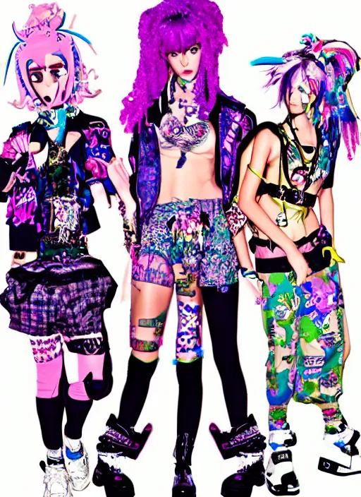 Image similar to vaporwave resort balenciaga military, hot topic, decora inspired, in the style of jojo ’ s bizarre adventure