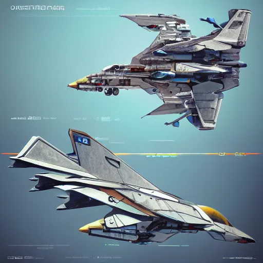 Prompt: a mechanized falcon with wings spread out, orthographic view, top down view, bottom view, side view, blueprints, macross, mecha, jet fighter, space shuttle, robotic, highly detailed, artstation, super realistic, unreal engine