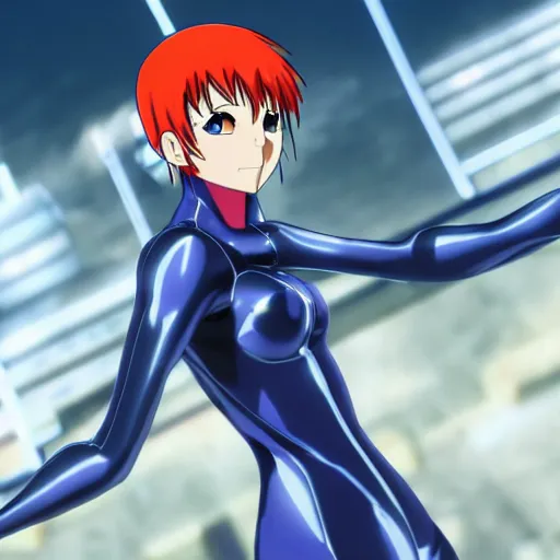 Prompt: saber in a thight plugsuit from evangelion, high quality, highly detailed, 4 k, drawn by yukari