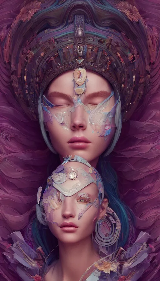 Image similar to a beautiful goddesses, profile, full body, universe, dream, highly detailed, digital painting, refreshing, trending on artstation, octane render, illustration by james jean