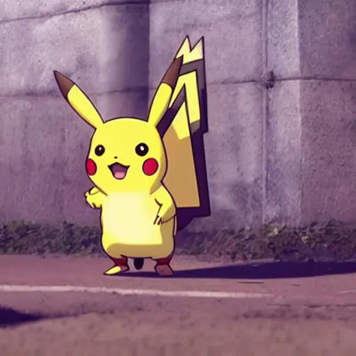 Image similar to Pikachu in The Meta-verse 4K quality super realistic