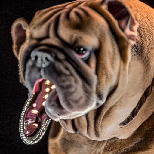 Prompt: cobra bulldog, photography, studio lighting, night, 4 5 mm lens, high resolution 8 k,
