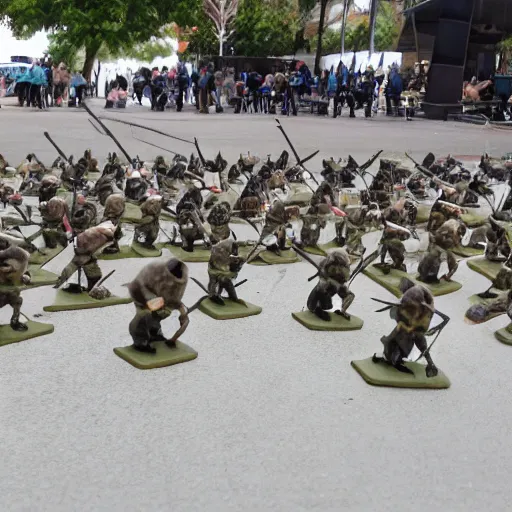 Image similar to big rat army preparing for battle