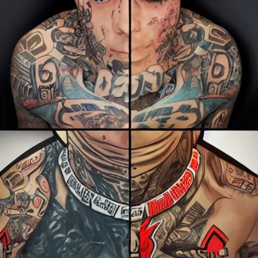 Prompt: Travis barker in the style of gta san andreas in the style of artgerm, rossdraws