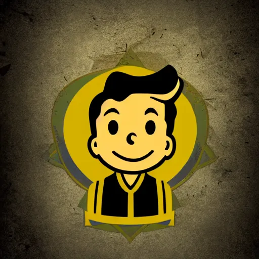 Image similar to fallout 4 info poster of vault boy holding uranium