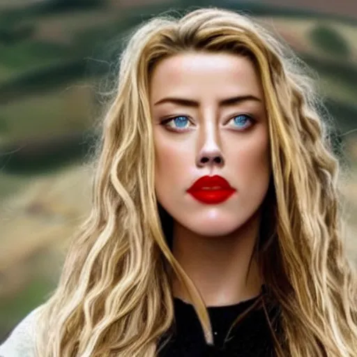 Prompt: gourd with face of amber heard hybrid intercross amber heard mix as a gourd