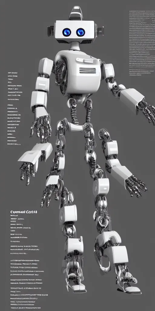 Prompt: commodore 64 robot, catalog advertisement, detailed unreal engine 5 render