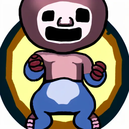 Image similar to isaac from the binding of isaac game,