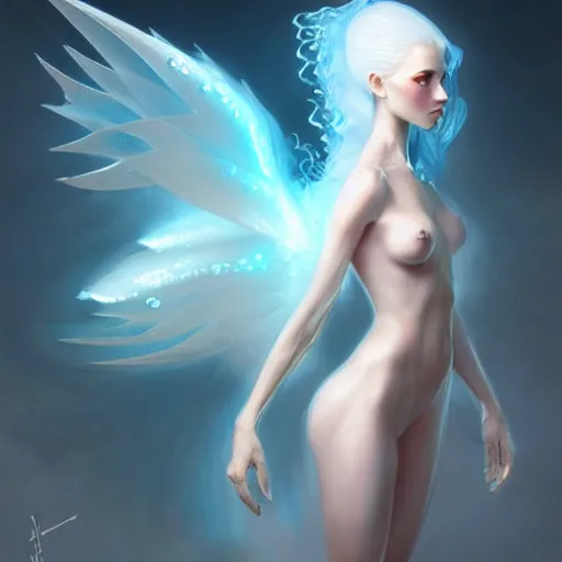 Prompt: a fantastical translucent creature made of water and foam with the shape of a poney, ethereal, radiant, hyperalism, scottish folklore, digital painting, artstation, concept art, smooth, 8 k frostbite 3 engine, ultra detailed, art by artgerm and greg rutkowski and magali villeneuve