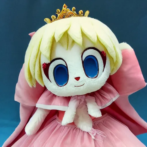 Prompt: cute fumo plush of the runaway princess who wants to see the world