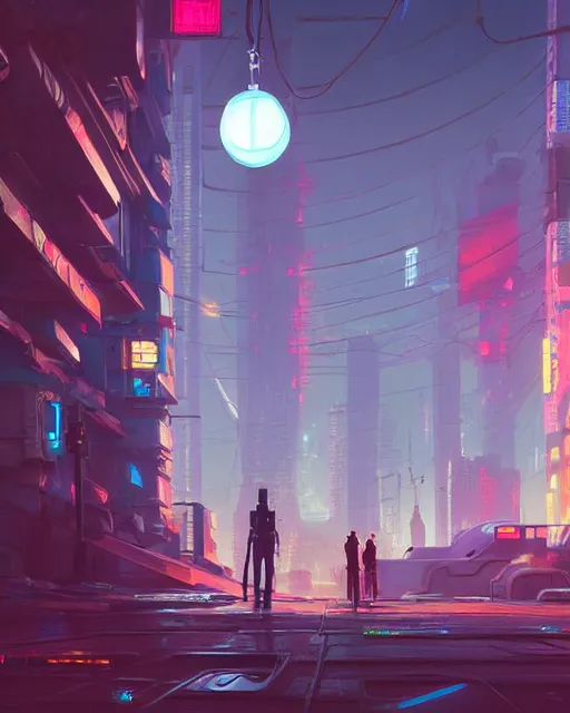 Image similar to painting of cyberpunk kyiv, detailed, by simon stalenhag, cory loftis, james gilleard, atey ghailan, makoto shinkai, goro fujita, studio ghibli, rim light, exquisite lighting, clear focus, very coherent, plain background, soft painting