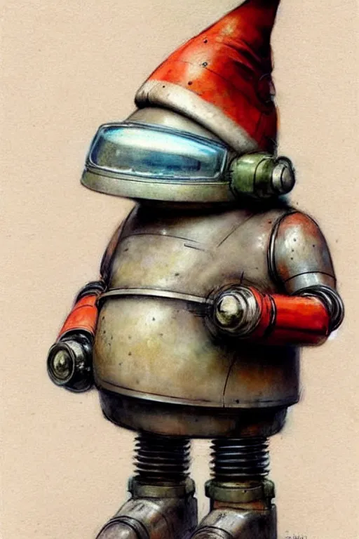 Prompt: ( ( ( ( ( 1 9 5 0 s robot knome fat. muted colors. ) ) ) ) ) by jean - baptiste monge!!!!!!!!!!!!!!!!!!!!!!!!!!!!!!