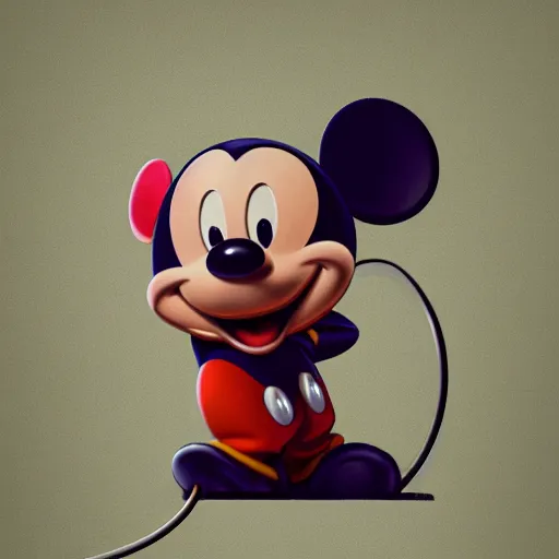 Prompt: netflix workers necropsy mickey mouse head by beeple, 8 k resolution, ultra realistic